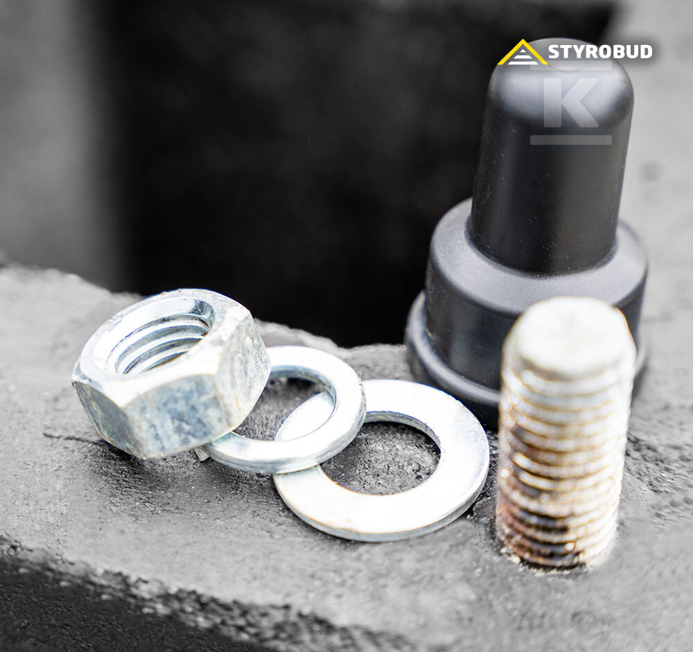 Fundament betonowy B-51 z elementami - 7580