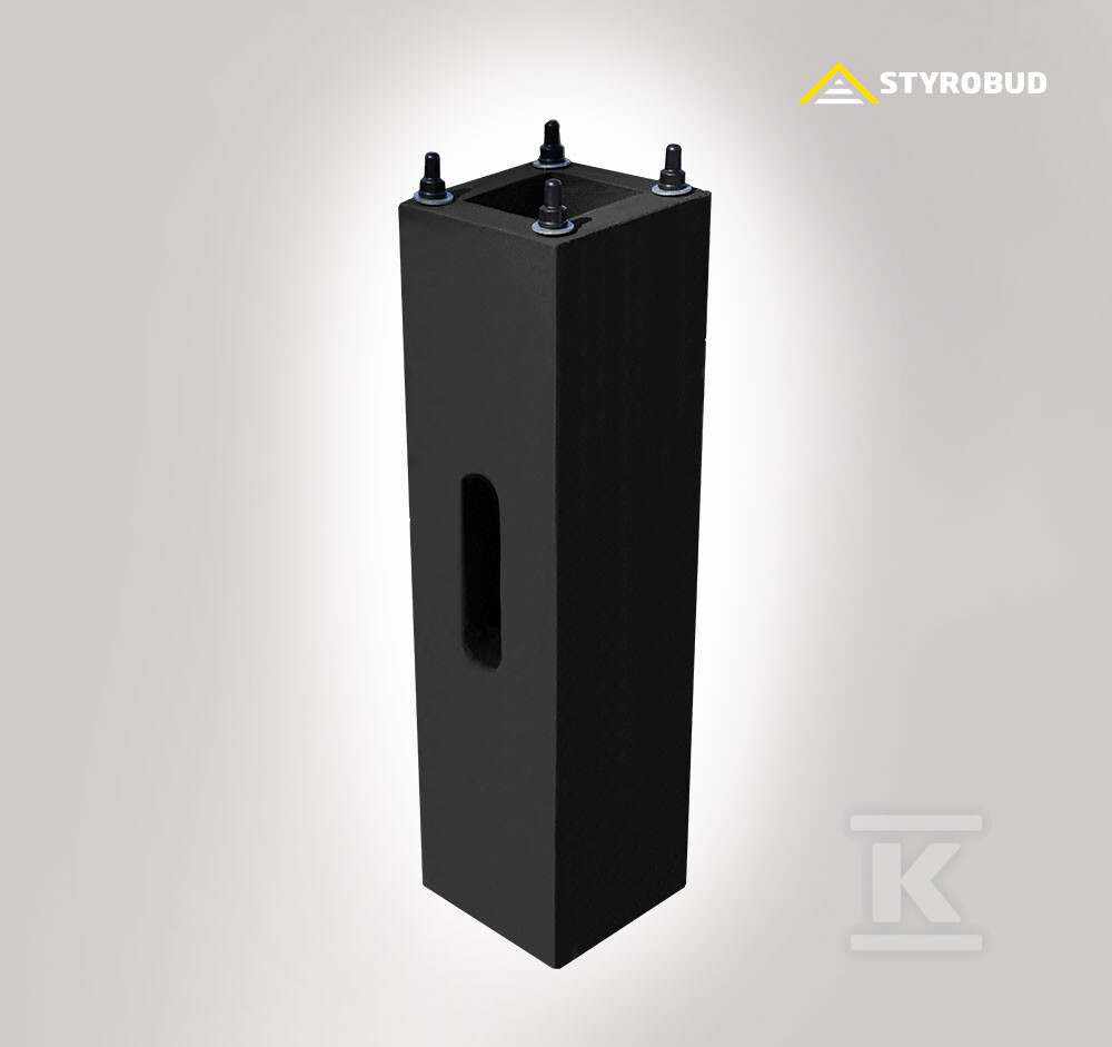 Fundament betonowy B-80 z elementami - 7595