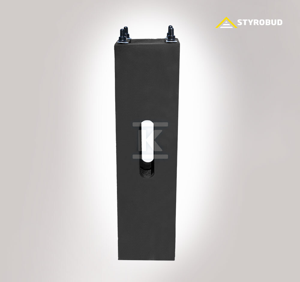 Fundament betonowy B-80 z elementami - 7595