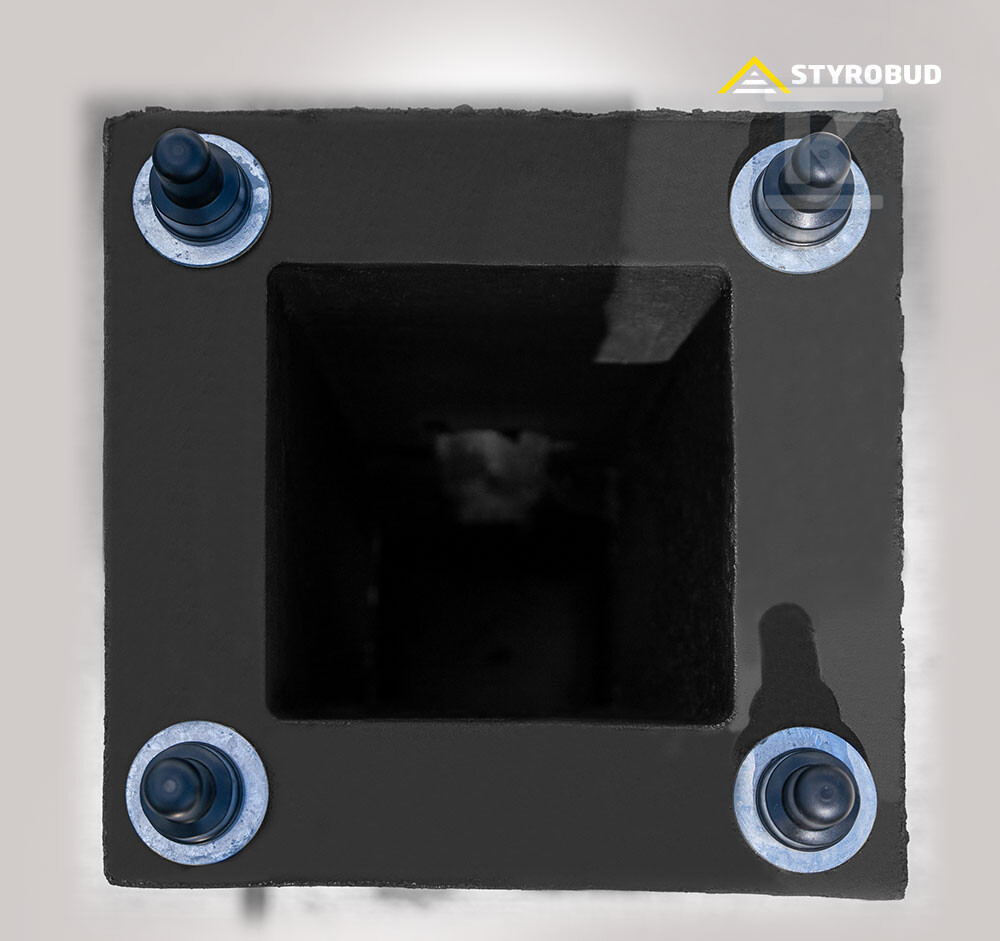 Fundament betonowy B-80 z elementami - 7595