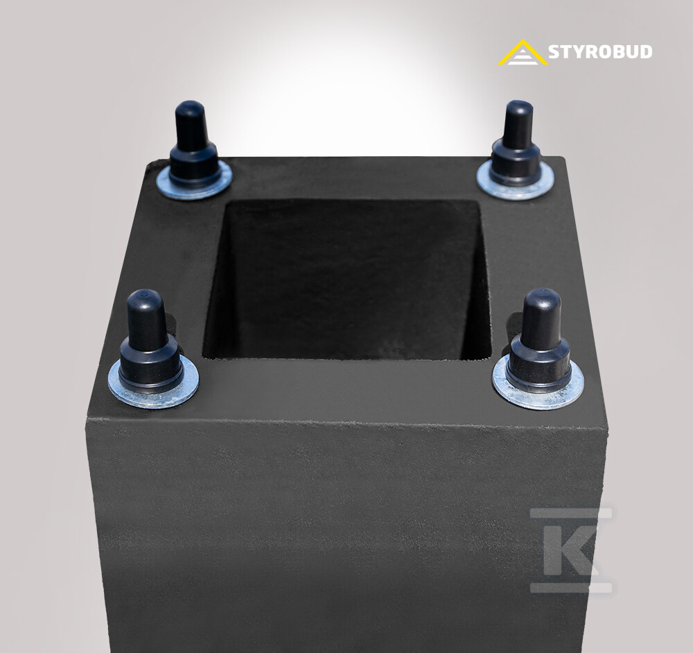Fundament betonowy B-80 z elementami - 7595