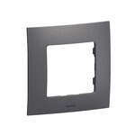 Рамка одинарна сталева (середньо-сірий), НОВЕ NILOE