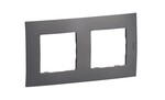 Подвійна сталева рамка (середньо-сірий), НОВЕ NILOE