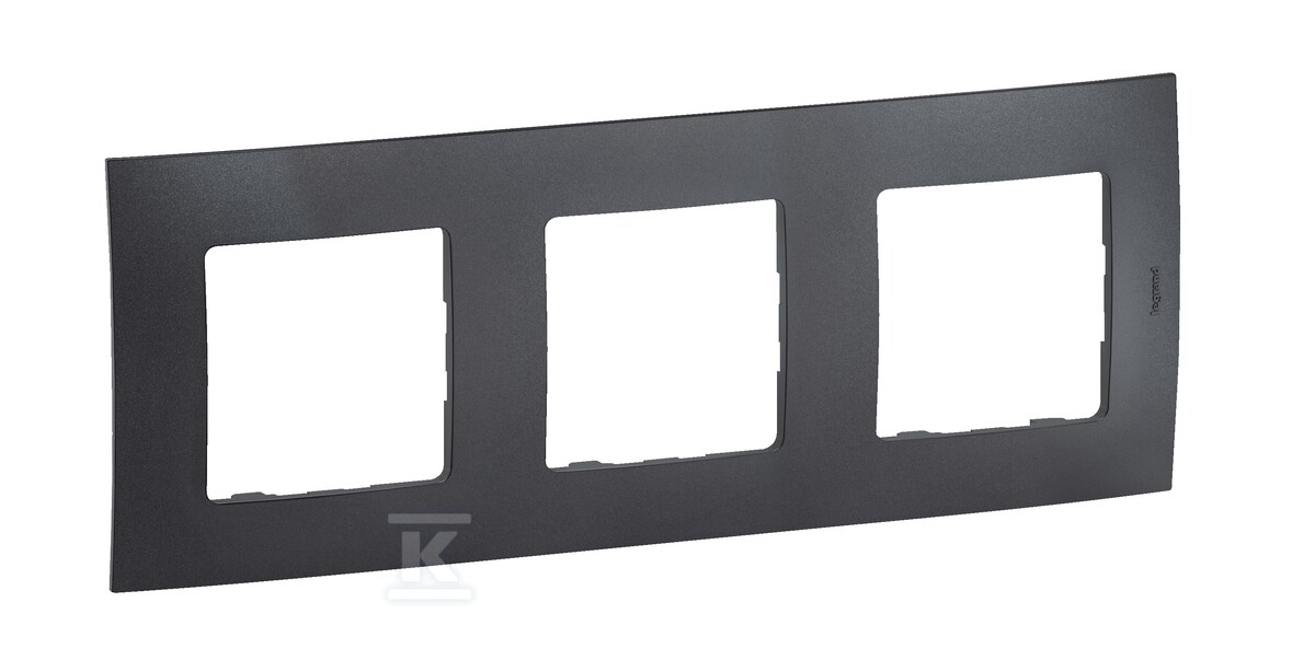 Рамка потрійна графітова (dark grey), - NP113GR