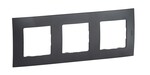 Рамка потрійна графітова (dark grey), НОВА NILOE