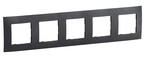 Рамка п'ятикратна графітова (dark grey), НОВА NILOE