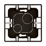 Поверхнева монтажна коробка одинарна чорна, НОВЕ NILOE