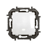 Однополюсний вимикач з підсвічуванням 10AX білий, НОВИЙ NILOE