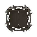 Двополюсний одинарний вимикач 16AX чорний, НОВИЙ NILOE