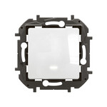 Проміжний вимикач одинарний підсвічений 10AX білий, НОВИЙ NILOE