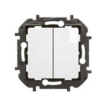 Подвійний прохідний вимикач 10AX білий, НОВИЙ NILOE