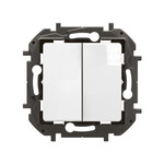 Подвійний вимикач 6A білий, НОВИЙ NILOE