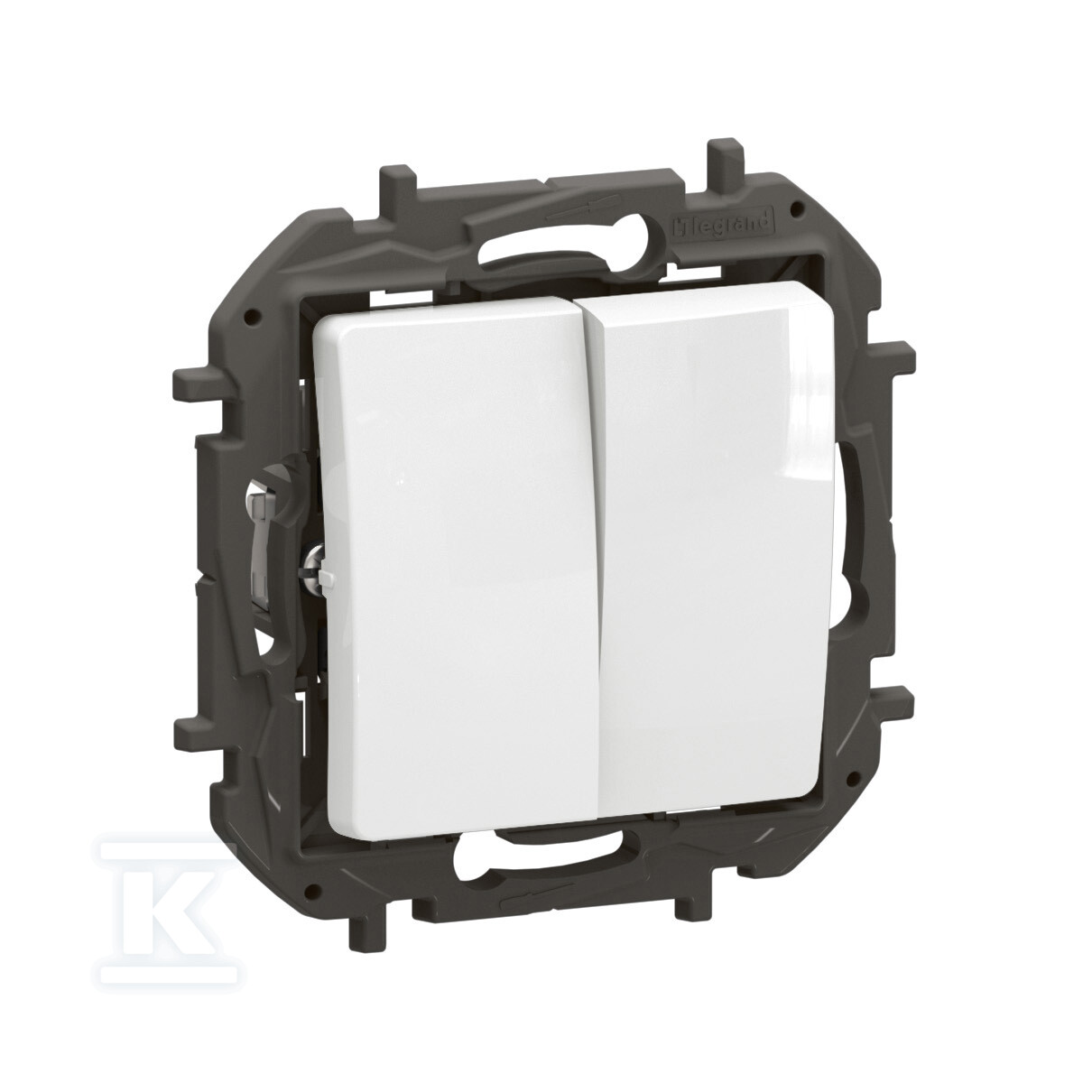 Подвійний вимикач 6A білий, НОВИЙ NILOE - NP2320WH