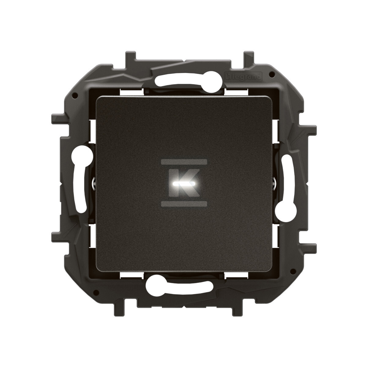 Диммер натискний з N 150 Вт чорний, - NP2410BK