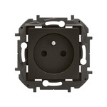 Розетка 2P+Z з кришкою, автоматичні затискачі 16A-250V~ чорна, НОВА NILOE