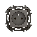 Розетка 2P+Z з кришкою, автоматичні затискачі 16A-250V~ сталеві, НОВА NILOE