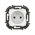 Розетка 2P+Z з кришкою, автоматичні затискачі 16A-250V~ біла, НОВА NILOE