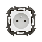 Розетка 2P+Z з кришкою, гвинтові затискачі 16A-250 V~ біла, НОВА NILOE