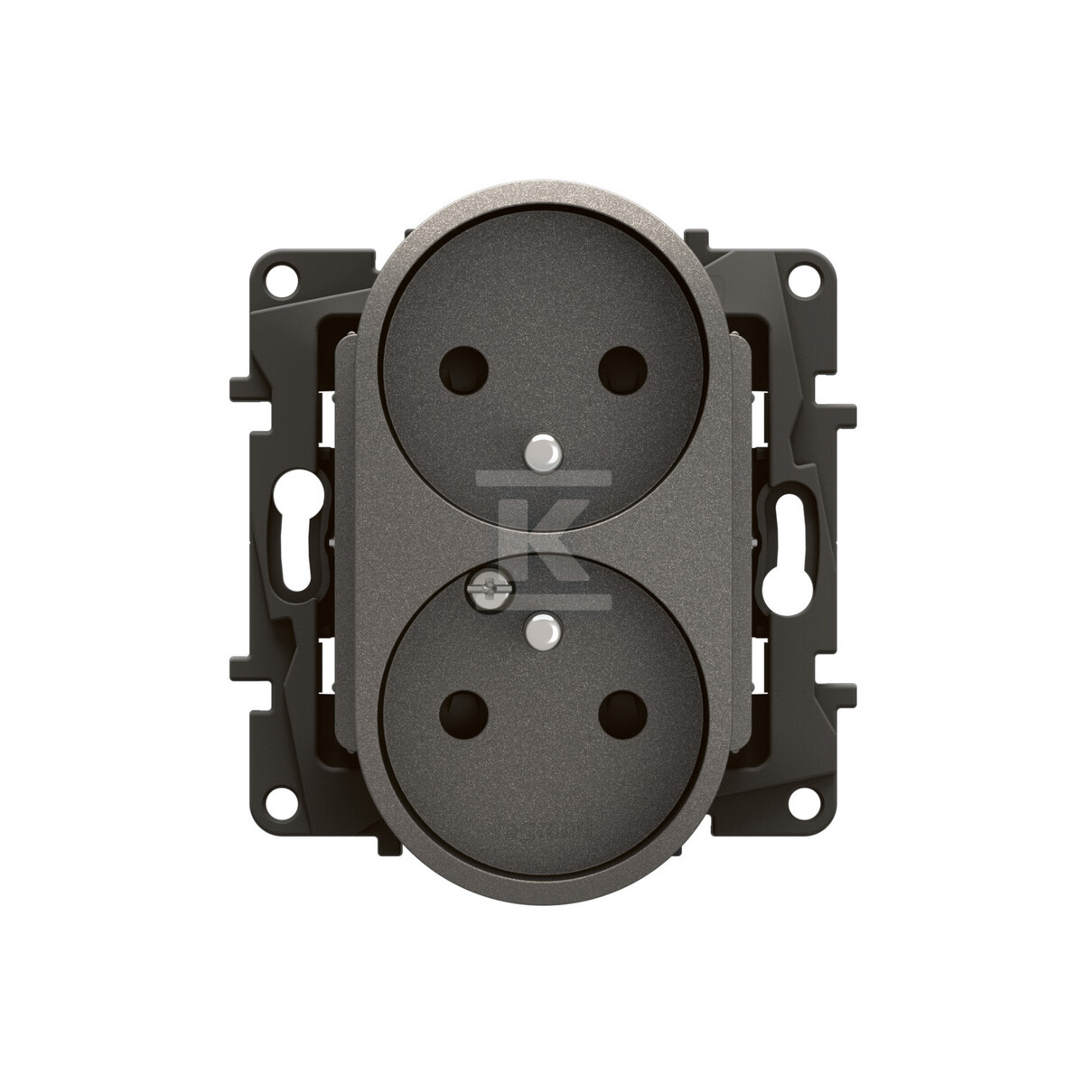 Розетка 2x2P+Z з кришкою, гвинтові - NP3112MG