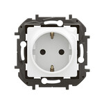 Gniazdo schuko 2P+Z przesłona zaciski automatyczne 16A-250V~ białe, NOWE NILOE