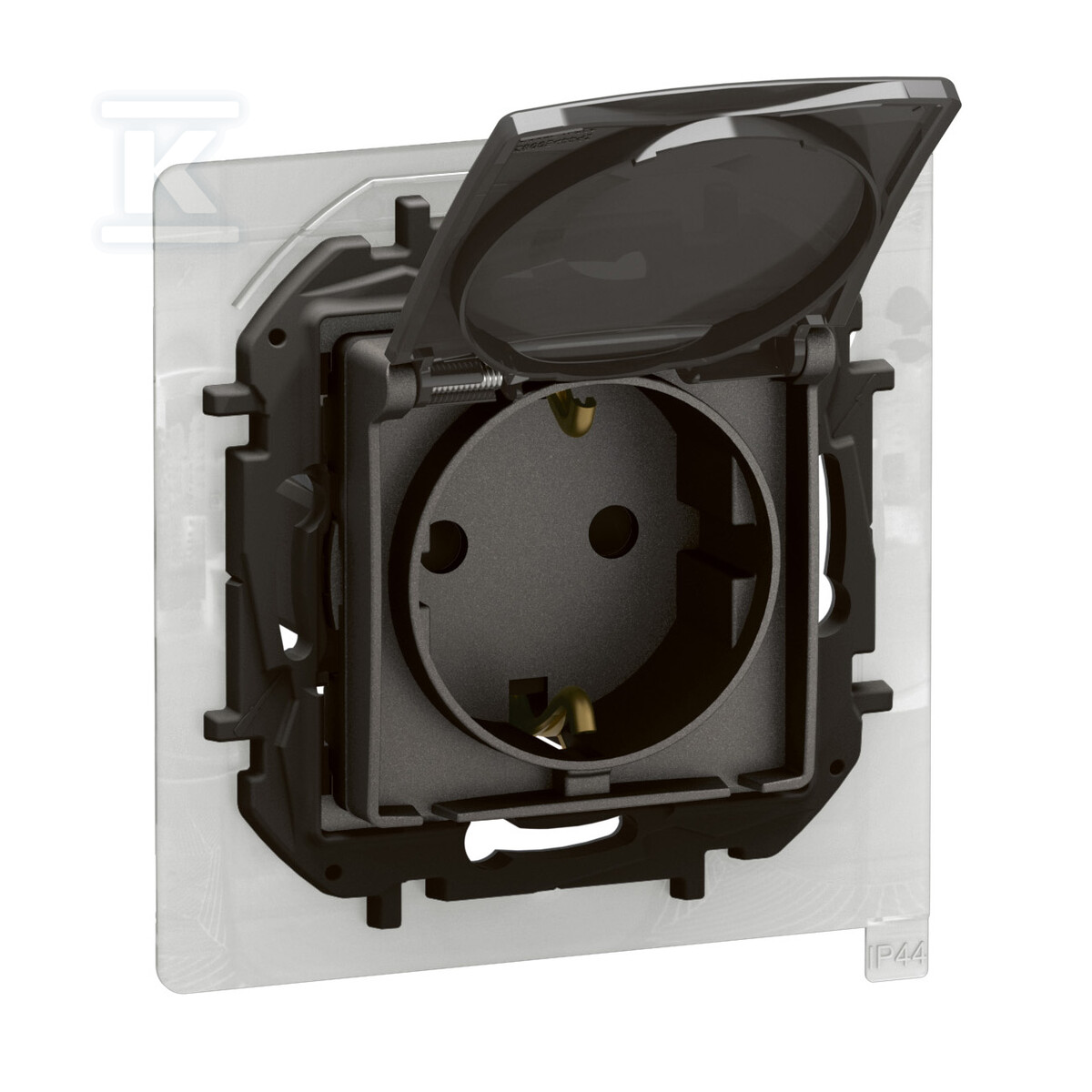 Розетка Schuko 2P+Z IP44 з кришкою, - NP3128MG