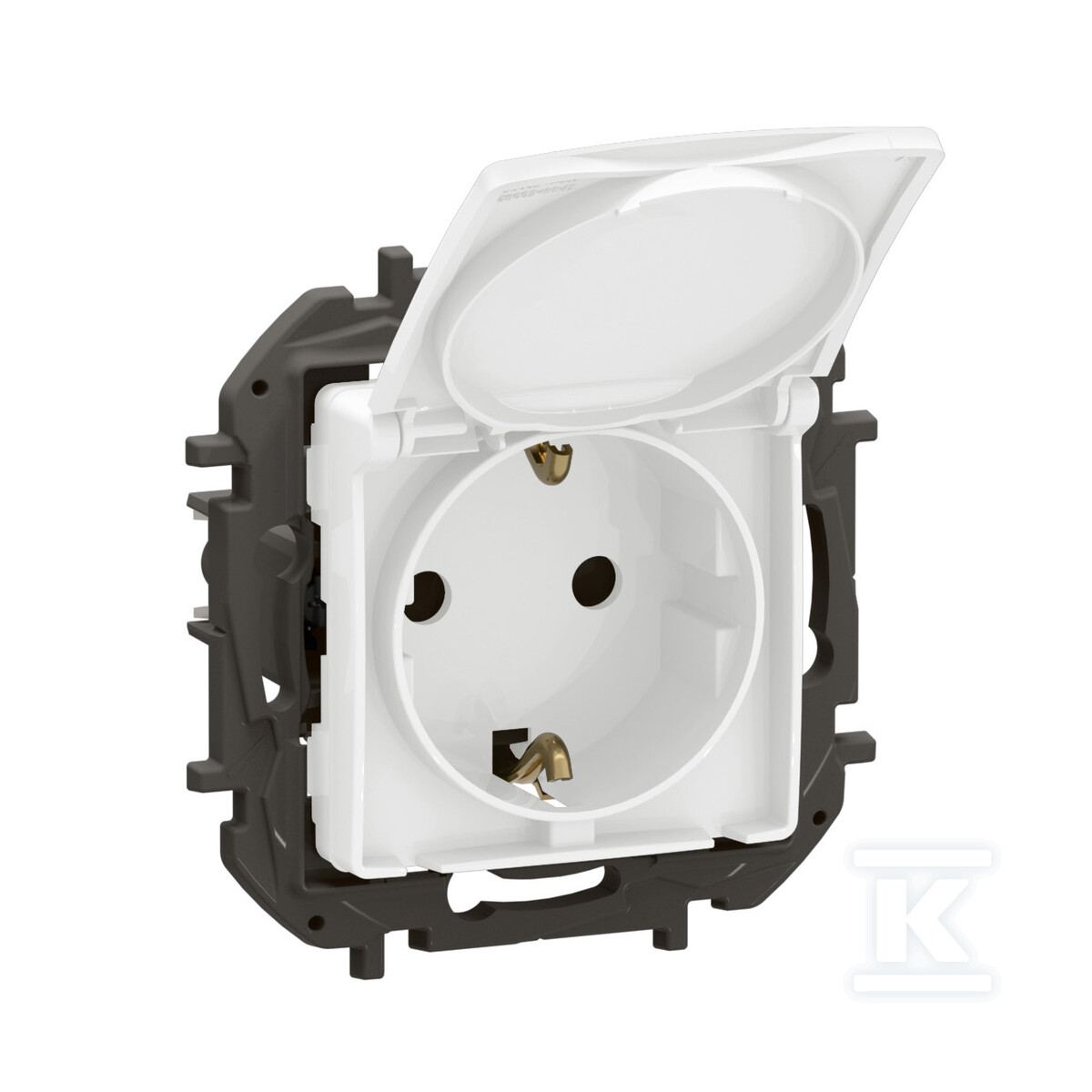 Розетка Schuko 2P+Z з кришкою та - NP3129WH