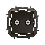 Роз'єм TV типу "F-F" типу зірка 1,5 db чорний, НОВИЙ NILOE