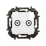 Роз'єм TV типу "F-F" типу зірка 1,5 dB білий, НОВИЙ NILOE