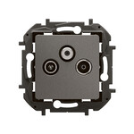 Роз'єм TV-RD-SAT наскрізний 14 дБ сталевий, НОВИЙ NILOE