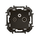 Роз'єм TV-RD-SAT кінцевий 10 дБ чорний, НОВИЙ NILOE