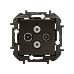 Роз'єм TV-RD-SAT-супутниковий кінцевий типу зірка 1,5 dB чорний, НОВИЙ NILOE