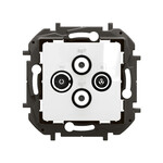 Роз'єм TV-RD-SAT-супутниковий кінцевий типу "зірка" 1,5 dB білий, НОВИЙ NILOE