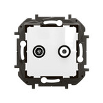 Кінцеве телевізійно-супутникове гніздо типу "зірка" 1,5 дБ біле, НОВЕ NILOE