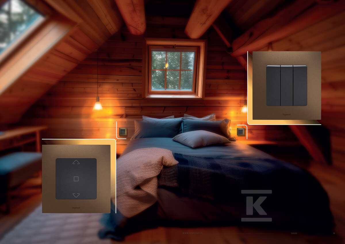 Кнопка одинарна 6A сталева, НОВЕ NILOE - NP2310MG