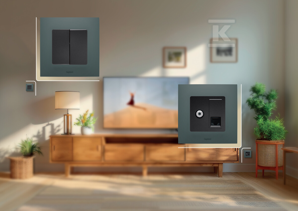 Кнопка одинарна 6A сталева, НОВЕ NILOE - NP2310MG