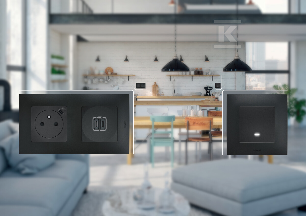 Кнопка одинарна 6A сталева, НОВЕ NILOE - NP2310MG