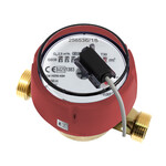 Водолічильник JS для гарячої води, тип GSD8-R, з імпульсним датчиком REED SIMPLE, DN15 (1/2"), Q3=1,6 м3/год, R100/50, Tmax: 90 ст., L=110мм, приєднання GZ3/4", сухобіжний