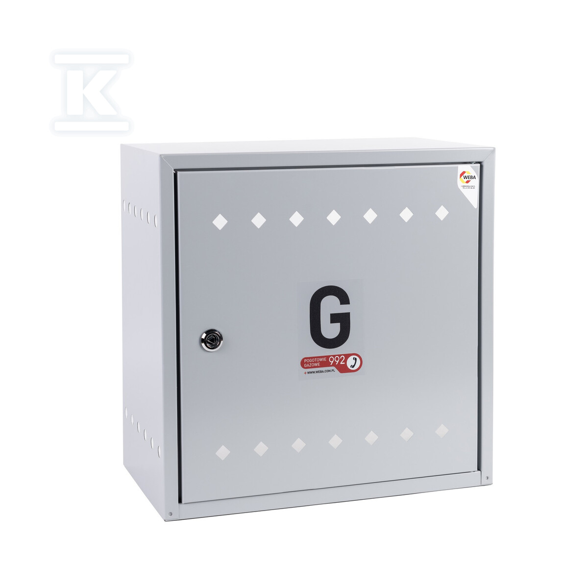 Ящик накладний прямий сірий 450х450х250 - 06-25-0450-53