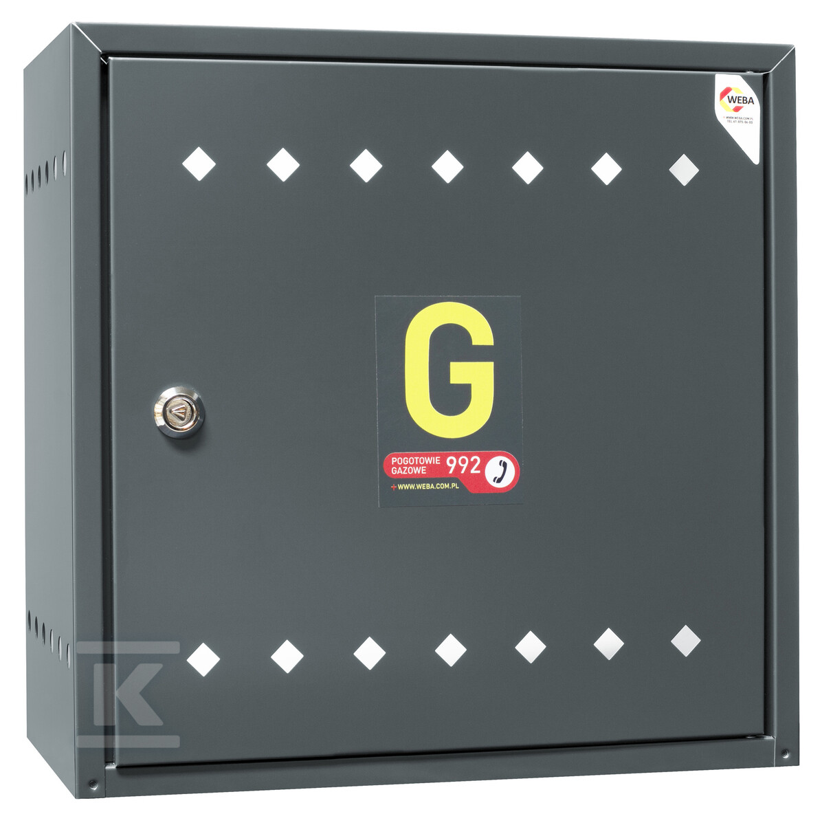 Газова коробка, 600х600х250, настінна, - 06-25-0600-44