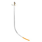 Газове підключення поліетилен, PE25 х сферичний кран DN15, L = 700xH = 1500, коліно, з кронштейном