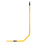 Сталеве газове підключення з попередньо ізольованої труби, PE25 x напівштуцери 3/4"-pod клапан DN15, L = 500xH = 1800