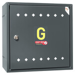 Газова коробка 600х600х250 окремо стоїть, метал, пряма - антрацит