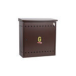 Короб окремо стоячий 600х600х250 з дахом - коричневий