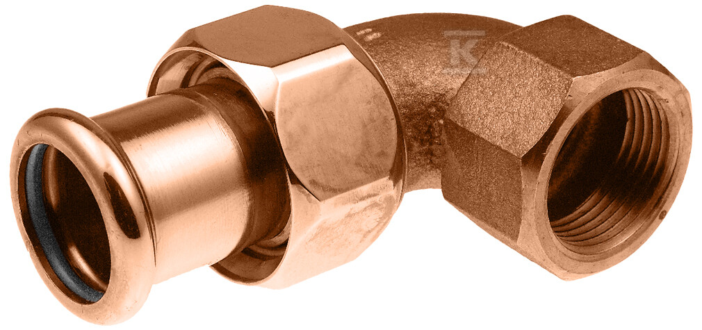 Śrubunek 90° GW Copper - 12 Rp1/2" - 2265069013