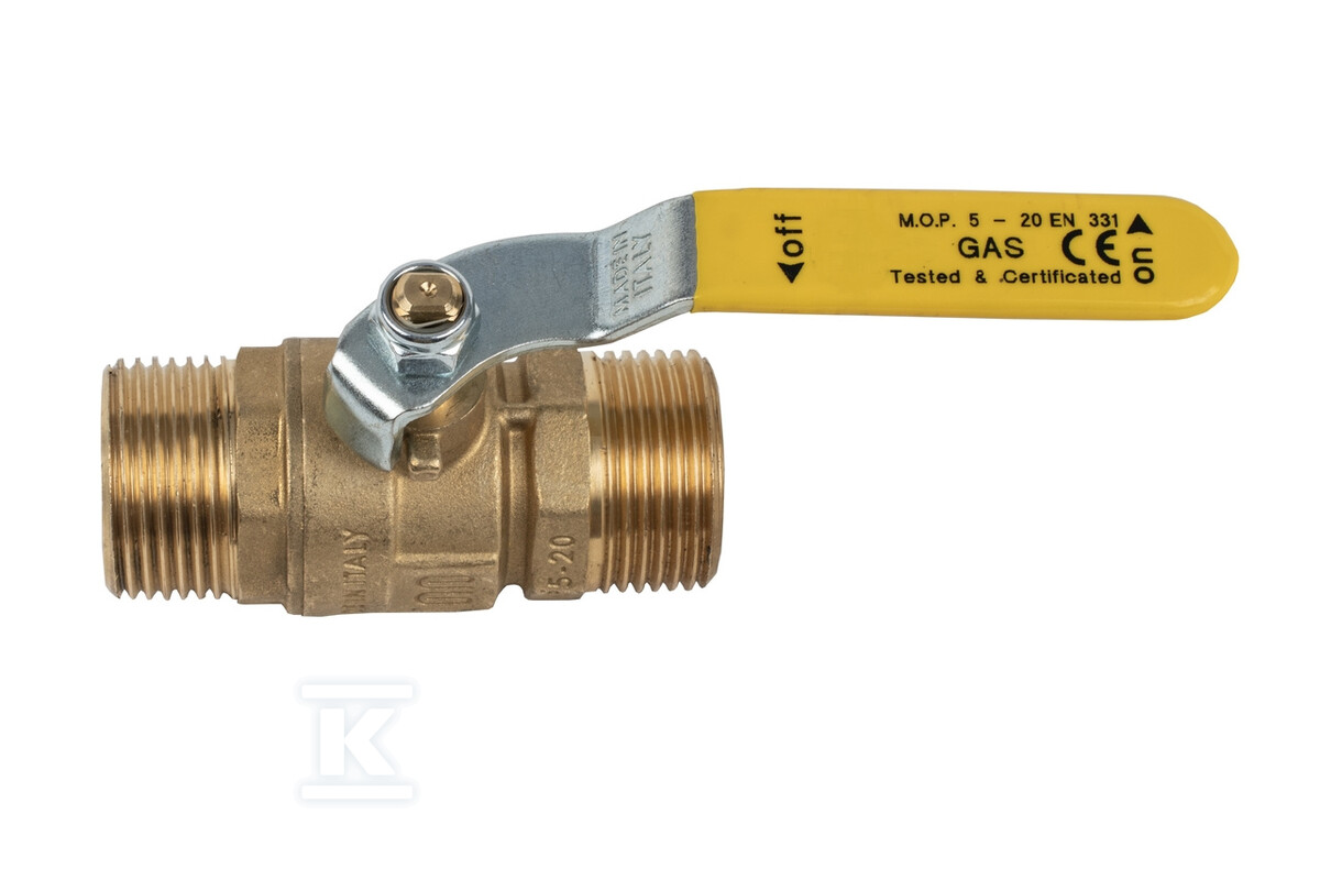 Вентиль кульовий для газу DN20 GZ1 "x - 04-20-0020-08