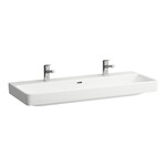 PRO S Umywalka ścienna jednokomorowa 1200 x 460 mm, powłoka LCC Active</br>z 2 otworami na baterie, z otworem przelewowym