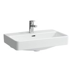 PRO S Umywalka ścienna 600 x 380 mm (compacto), powłoka LCC Active</br>z otworem na baterię na środku, z otworem przelewowym</br>szlifowany spód umywalki umożliwia postawienie na blacie (wymagany montaż umywalki do ściany)
