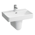 PRO S Umywalka ścienna 600 x 380 mm (compacto), powłoka LCC Active</br>bez otworu na baterię, z otworem przelewowym