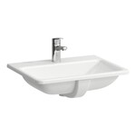 PRO S Umywalka blatowa 560 x 440 mm, powłoka LCC Active</br>z otworem na baterię na środku, z otworem przelewowym