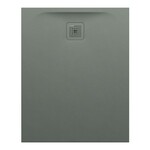 PRO brodzik prostokątny 1000 x 800 mm, z materiału kompozytowego MARBOND, beton architektoniczny </br>z odpływem przy krótszym boku